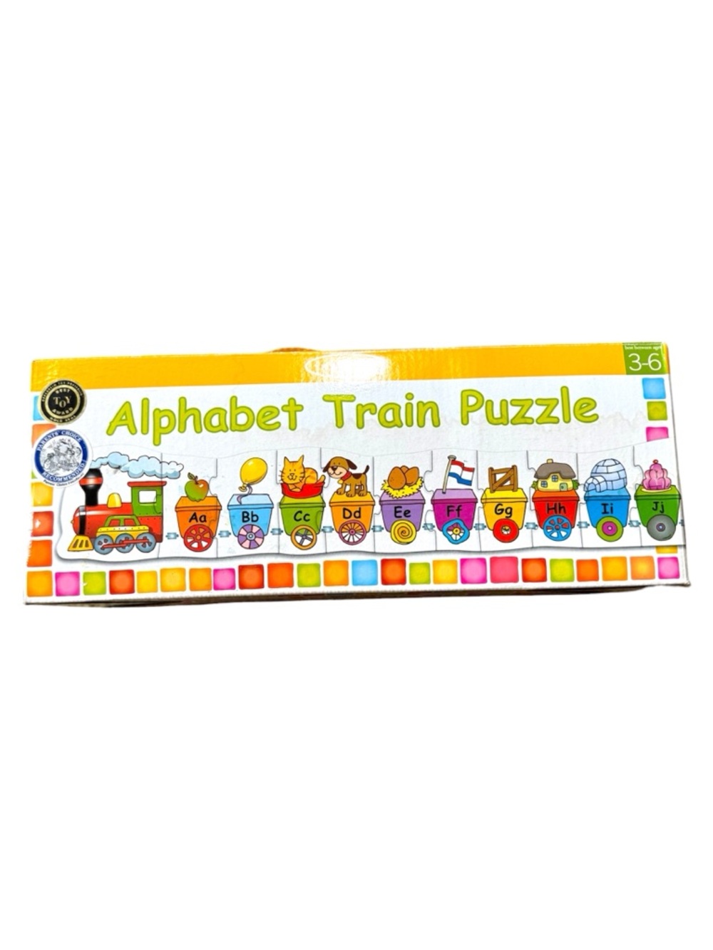 Infantino Alphabet Train Puzzle 27 Pieces 5+ feet COMPLETE 2002